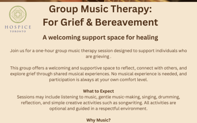 Group Music Therapy for Grief and Bereavement